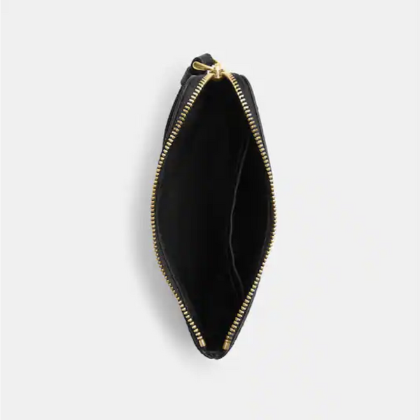 Corner Zip Wristlet | Black