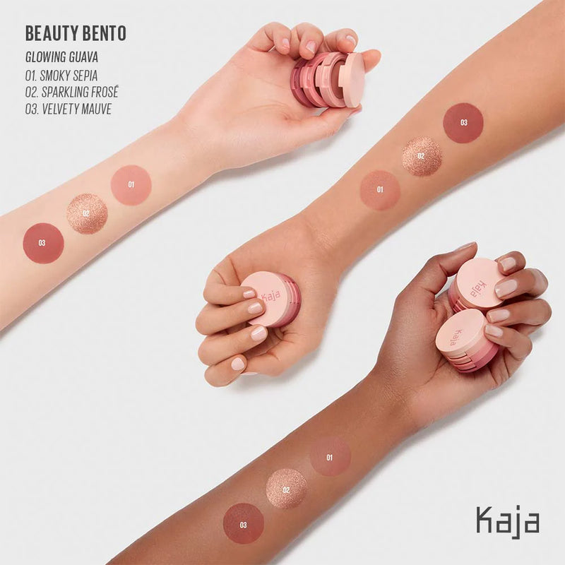 Beauty Bento Bouncy Shimmer Eyeshadow Trio | Glowing Guava