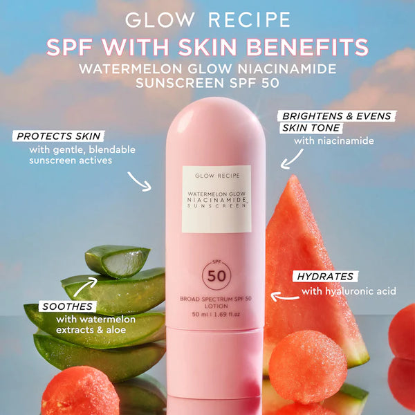 Watermelon Glow Niacinamide Sunscreen SPF 50 | 50 ml